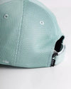 FIB Mint Mesh Cap embroidery with the edition number on the side.