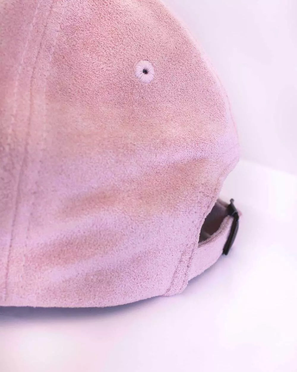 Cap Forever is Boring Pink Velour with adjustable strap in the back.