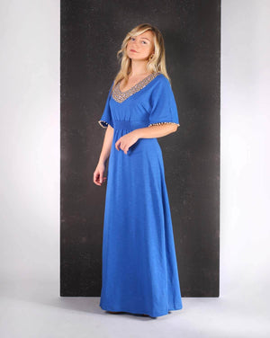 ROYAL BLUE LONG DRESS